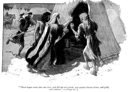 The Lepers of 2 Kings 7 (Charles Joseph Staniland, 1838-1916. Public Domain) The Lepers of 2 Kings 7 (Charles Joseph Staniland, 1838-1916. Public Domain)