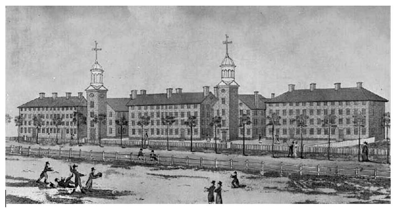 Yale College in 1807, Yale College in 1807 (Lithograph, Public Domain) Yale College in 1807, Yale College in 1807 (Lithograph, Public Domain)